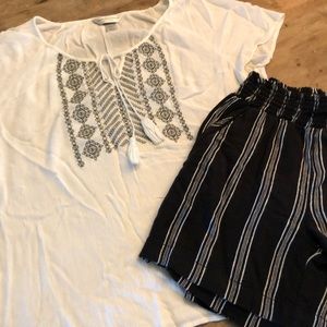 Christopher &Banks hobo capped sleeve shirt